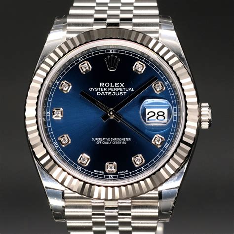 men's blue face rolex|rolex men's datejust blue dial.